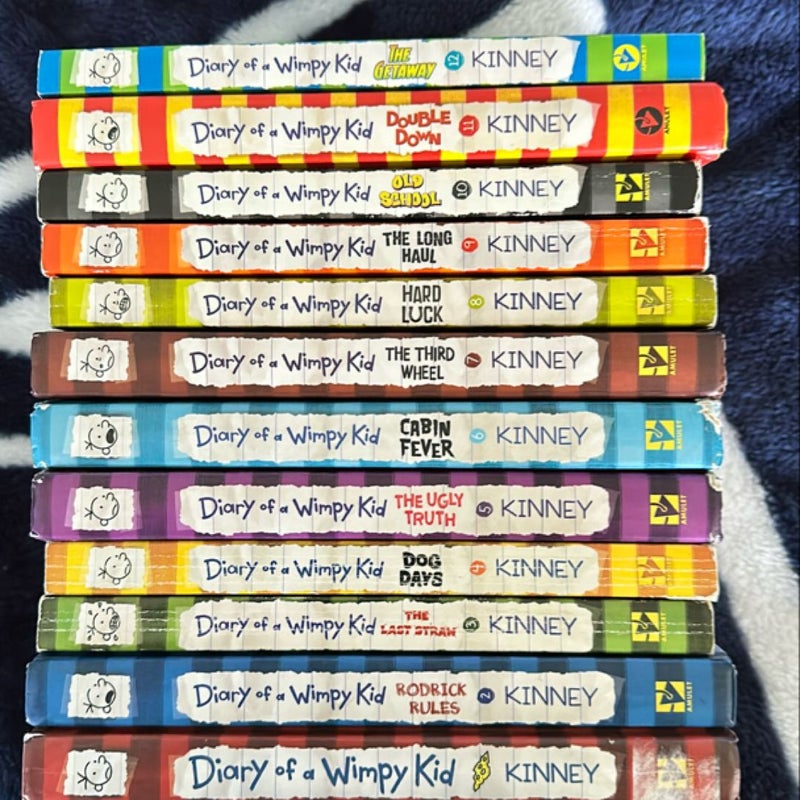 Diary of a Wimpy Kid Books 1-12 