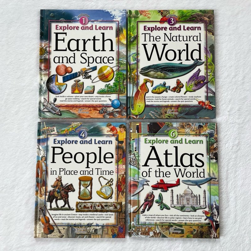 Explore and Learn Volumes 1, 3, 4, 6 Hardcover Homeschool Books SW Advantage