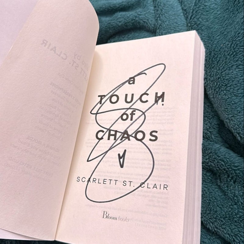 A Touch of Chaos HAND SIGNED B&N Exclusive A