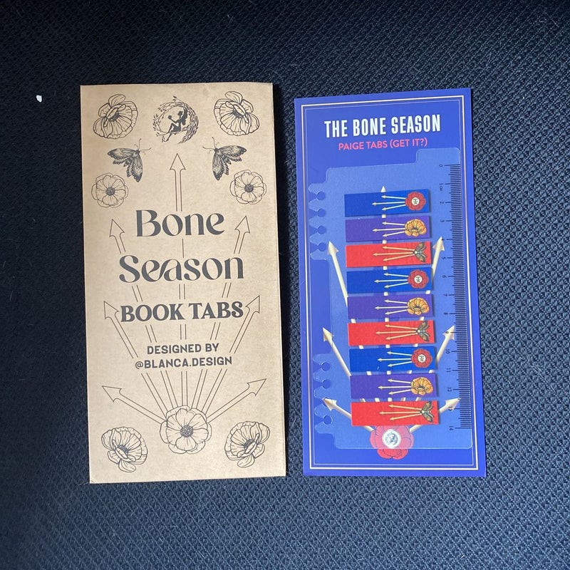 Fairyloot Bone Season Book Tabs