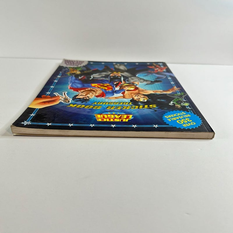 Justice League Sticker Book Treasury-Reusable Stickers