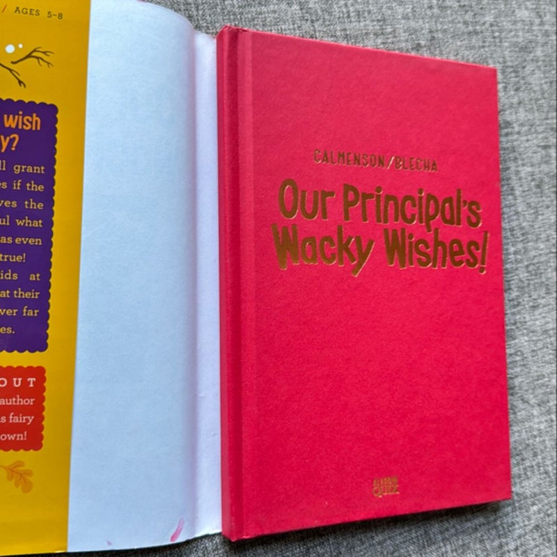 Lot of 2 Books Our Principal Is a Spider! and Our Principal’s Wacky Wishes!