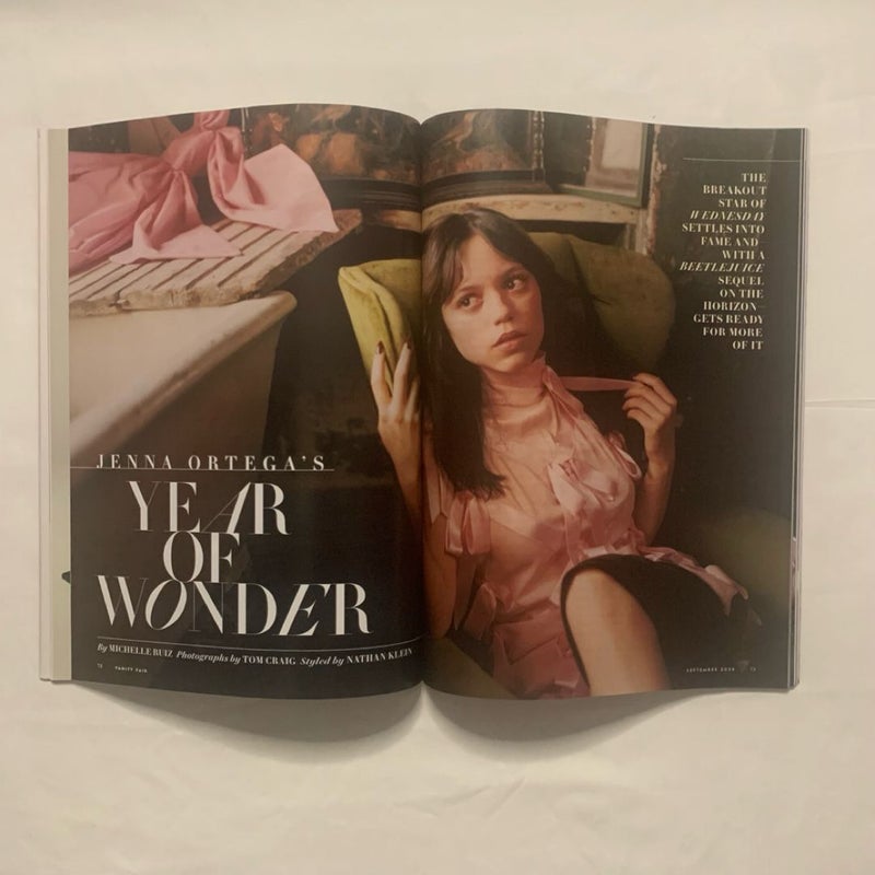 Vanity Fair Jenna Ortega “Steps Into The Light” Issue September 2024 Magazine