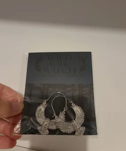 Bookish box earrings inspired by Wild is the Witch 