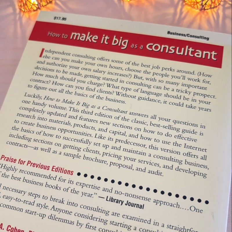 How to Make It Big as a Consultant