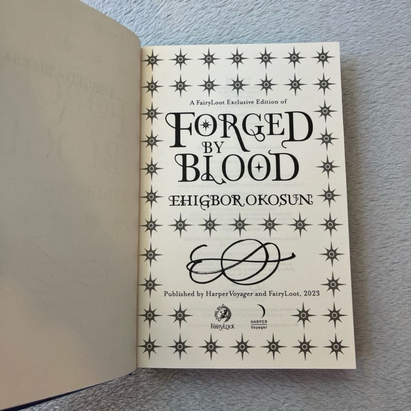 Fairyloot Forged by Blood