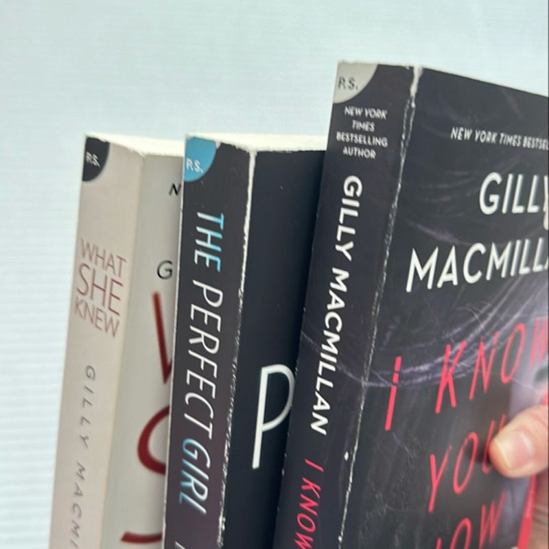 Gilly Macmillan bundle: I Know You Know, The Perfect Girl, What She Knew