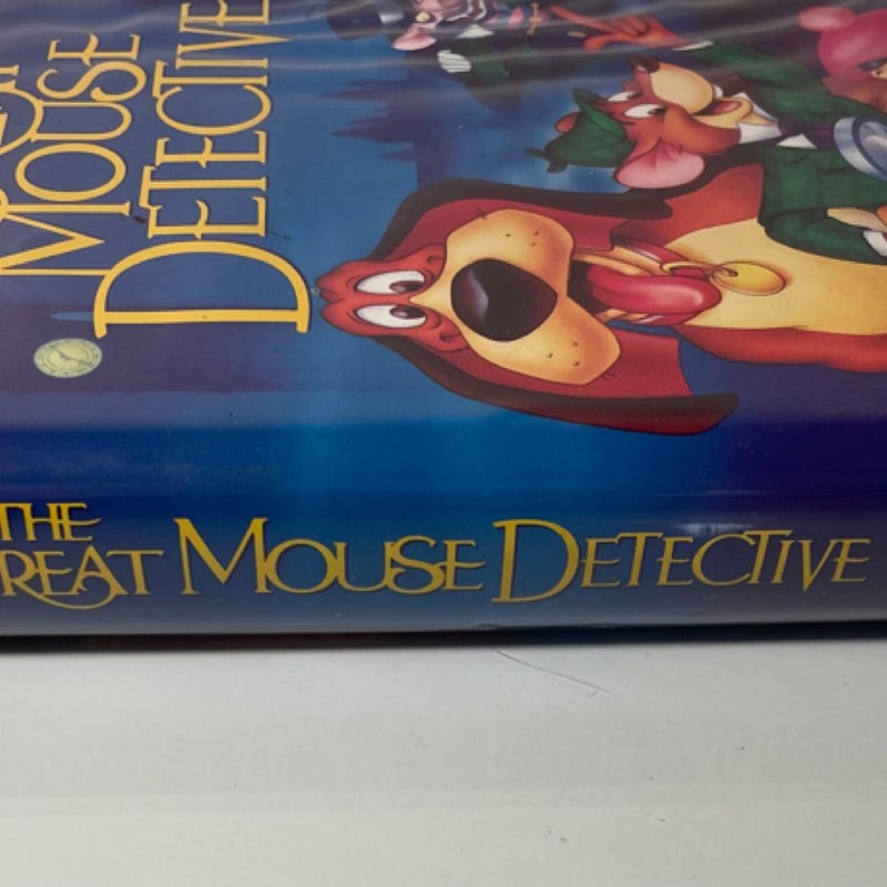 The Great Mouse Detective Black Diamond Disney Clamshell w Inserts - VHS 1992