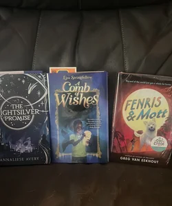 3 books- The Nightsilver Promise, A comb of wishes and Fenris and Mott