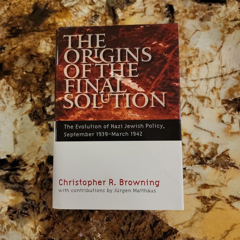 The Origins of the Final Solution by Christopher R. Browning, Hardcover ...