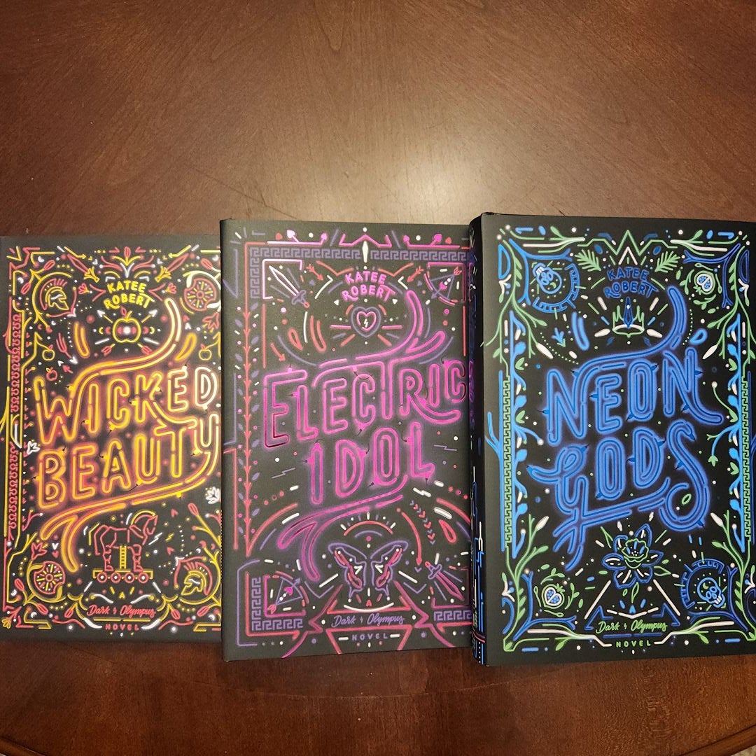 Bookish Box - Dark Olympus 1-3, Neon Gods, Electric Idol popular and Wicked Beaty