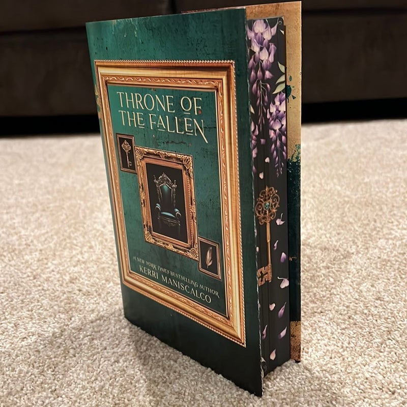 Throne of the Fallen Special Edition with sprayed edges and alternate dust jacket 