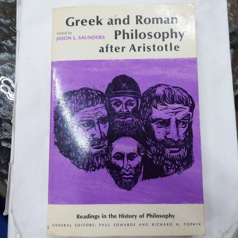 Greek and Roman Philosophy After Aristotle 