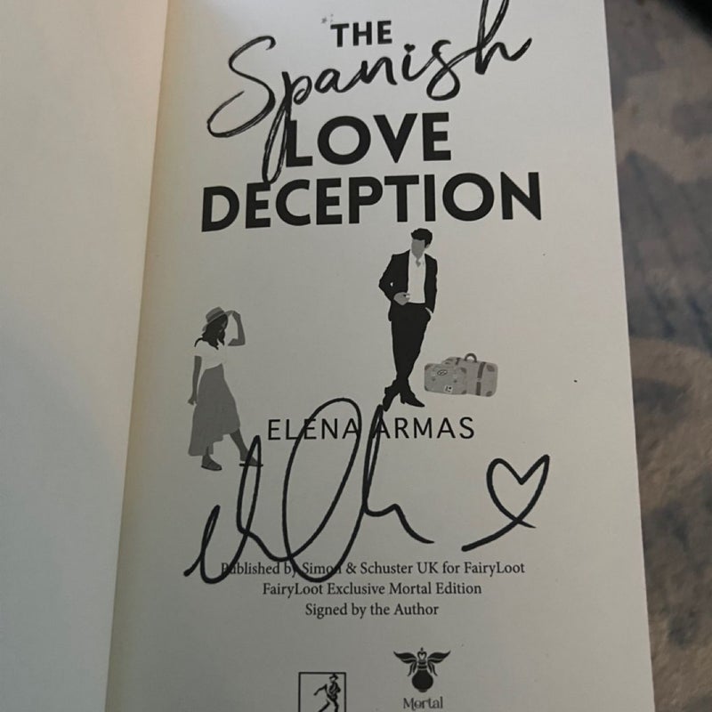 SIGNED Fairyloot The Spanish Love Deception