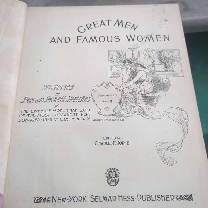 Great men and famous women