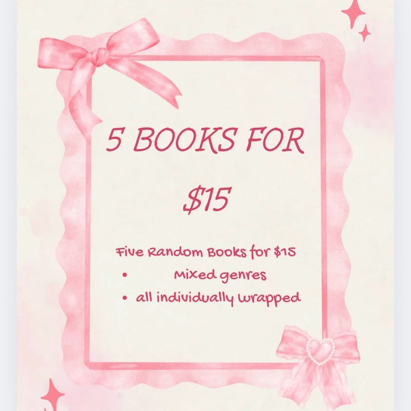 5 Random Books Lot 🙈