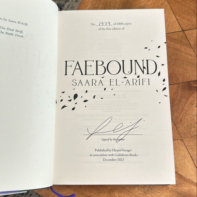 Goldsboro Faebound 🌳 Signed Edition