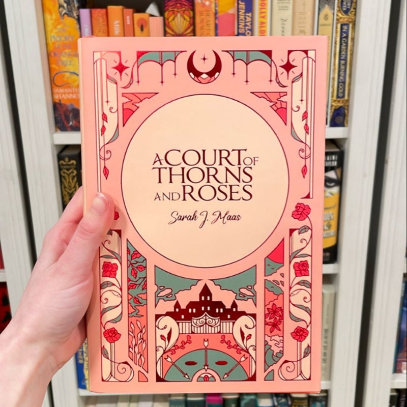 Bluelyboo Dust Jacket + book A Court of Thorns and Roses