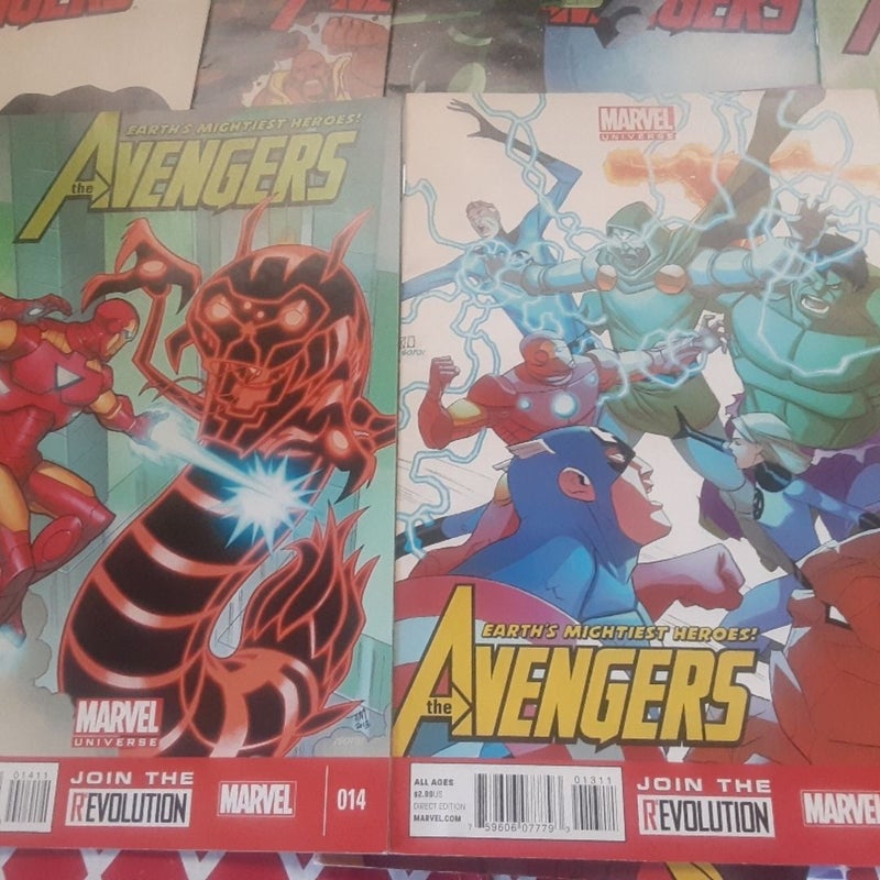 Avengers Earths Mightiest Heroes XD comic lot 2,4,13,14,15,16,17,18