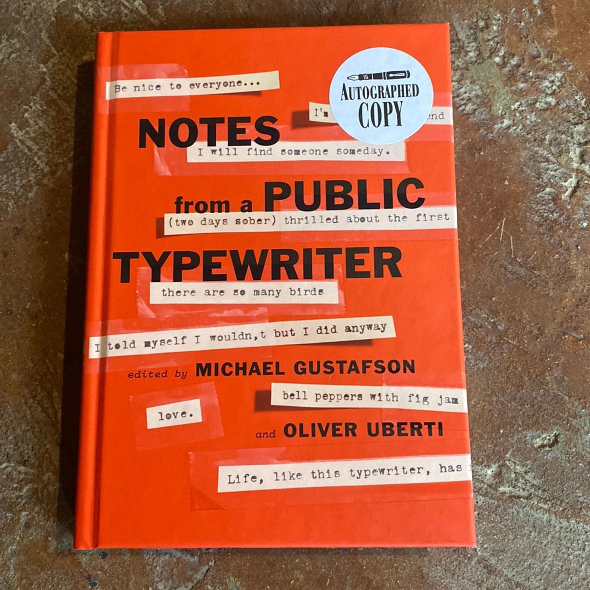 Notes from a Public Typewriter by Michael Gustafson