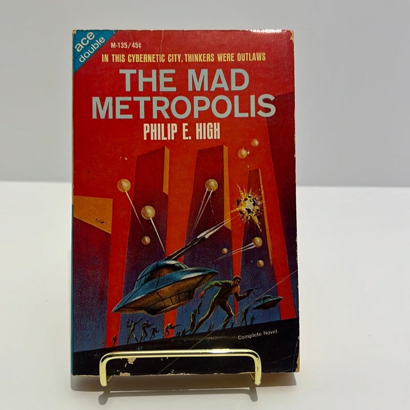 Ace Double M-135 Vintage 1966 Sci-Fi: The Mad Metropolis & Space Captain