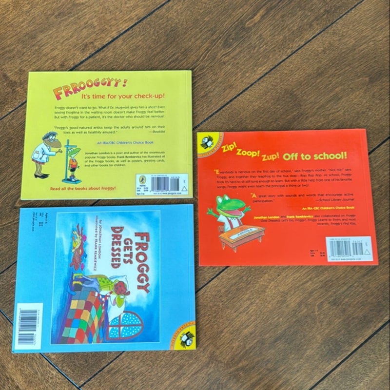 Lot of 3 Froggy Books