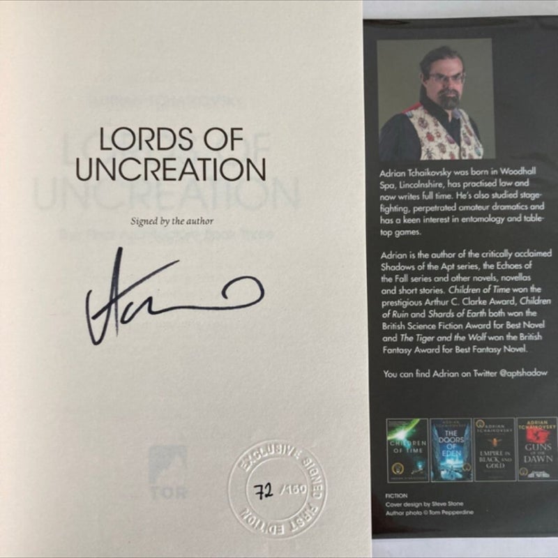 Shards of Earth & Lords of Uncreation Goldsboro SIGNED NUMBERED First Editions