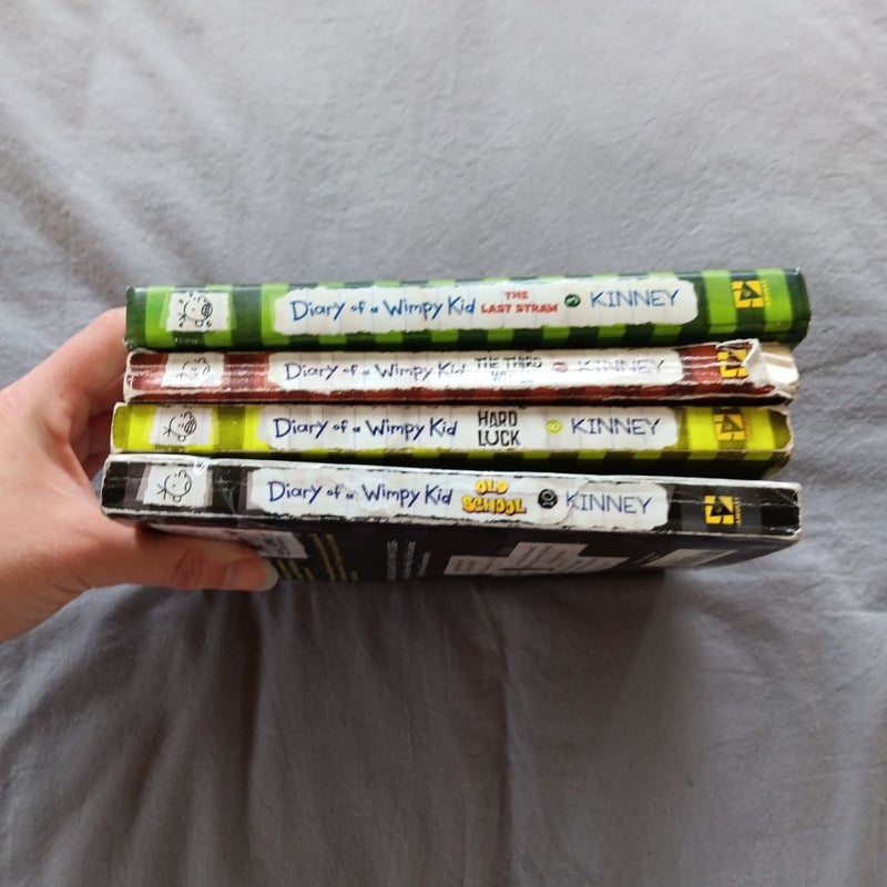 Bundle of 4 Diary of a Wimpy Kid Books