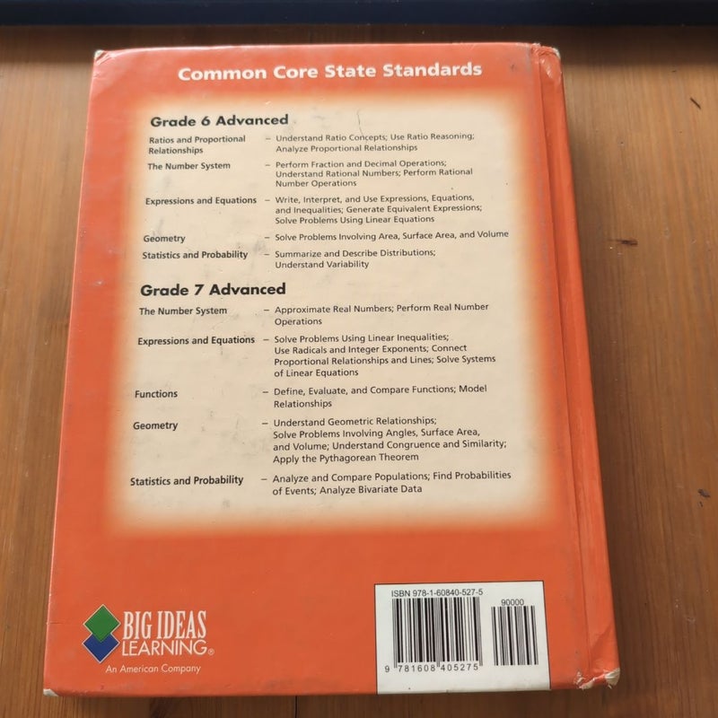 BIG IDEAS MATH Advanced 2