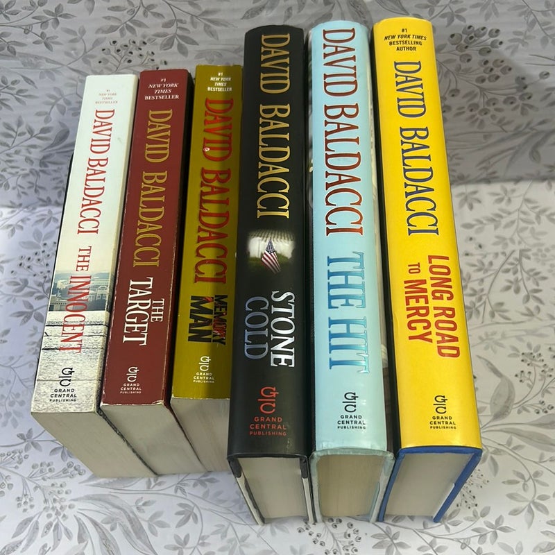 David Baldacci 3 Paperback 3 Harddover Bundle