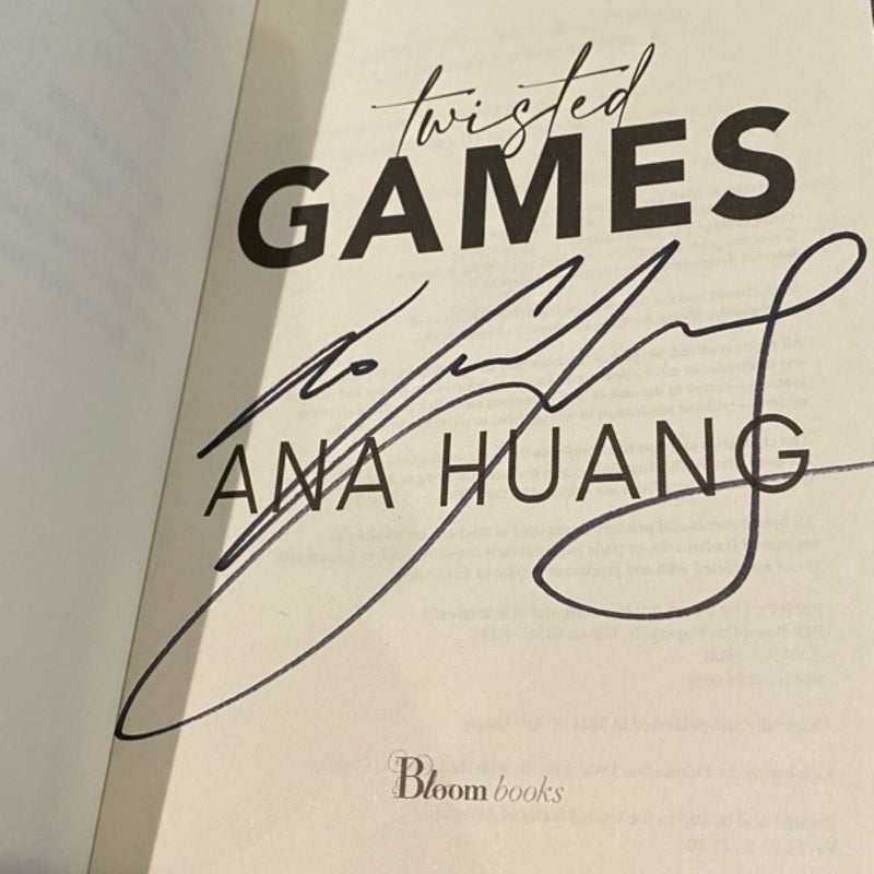 Signed - Twisted series by Ana Huang and matching bookmarks