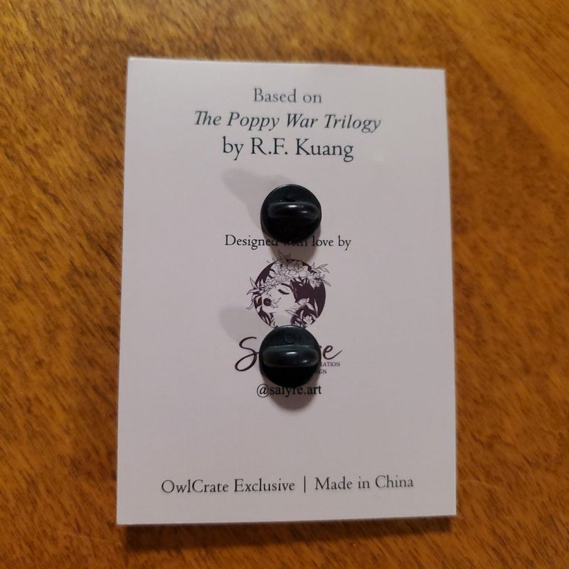 Owlcrate Perfect Pairing Pin - The Poppy War