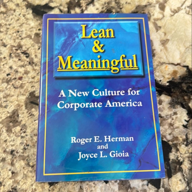 Lean and Meaningful