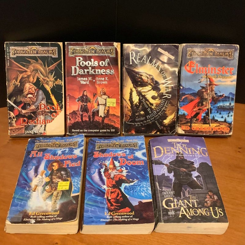 Forgotten Realms Lot, 15 Books: Low Condition Reading Copies, PLEASE READ DESCRIPTION