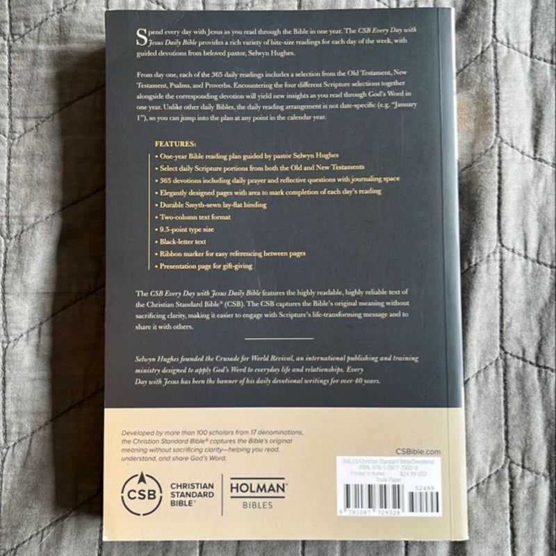 CSB Every Day with Jesus Daily Bible, Trade Paper Edition