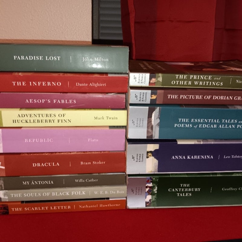 Lot of 14 Barnes and Noble Classics 