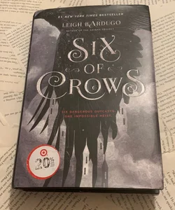 Six of Crows (BLACK SPRAYED EDGES) (sticker is removable!)