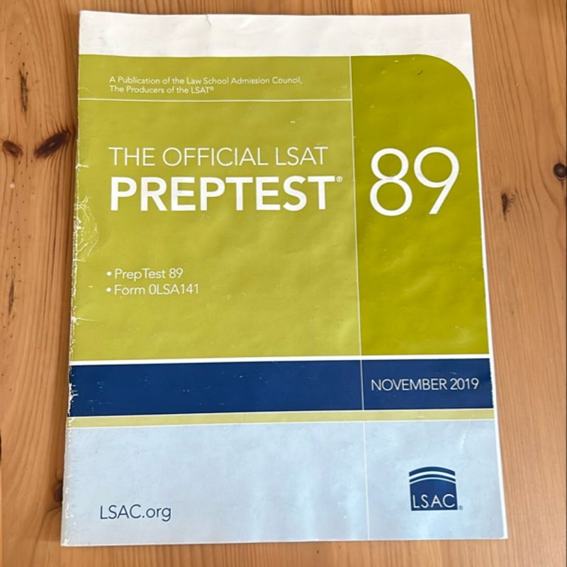 The Official LSAT PrepTest 89