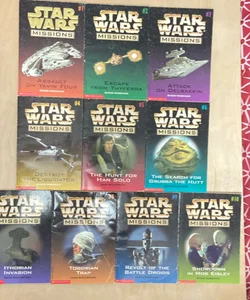 Star Wars Missions Lot of Books #1 to #10