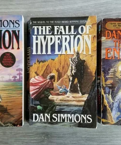 DAN SIMMONS SET OF 3 BOOKS: HYPERION, THE FALL OF HYPERION, THE RISE OF ENDYMION
