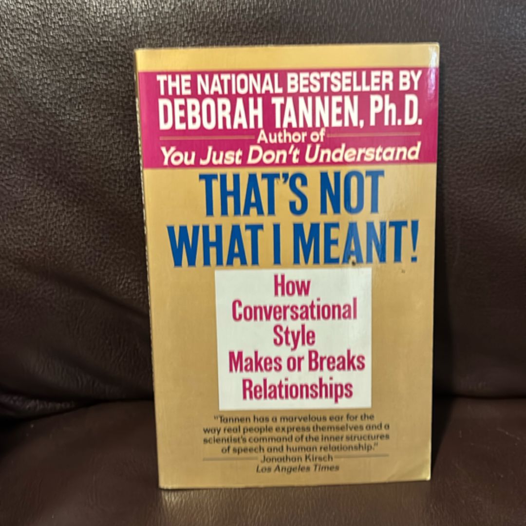 That's Not What I Meant!