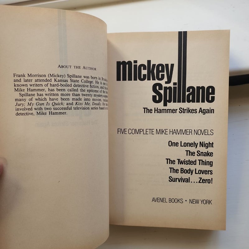 Mickey Spillane Hammer Str Ag