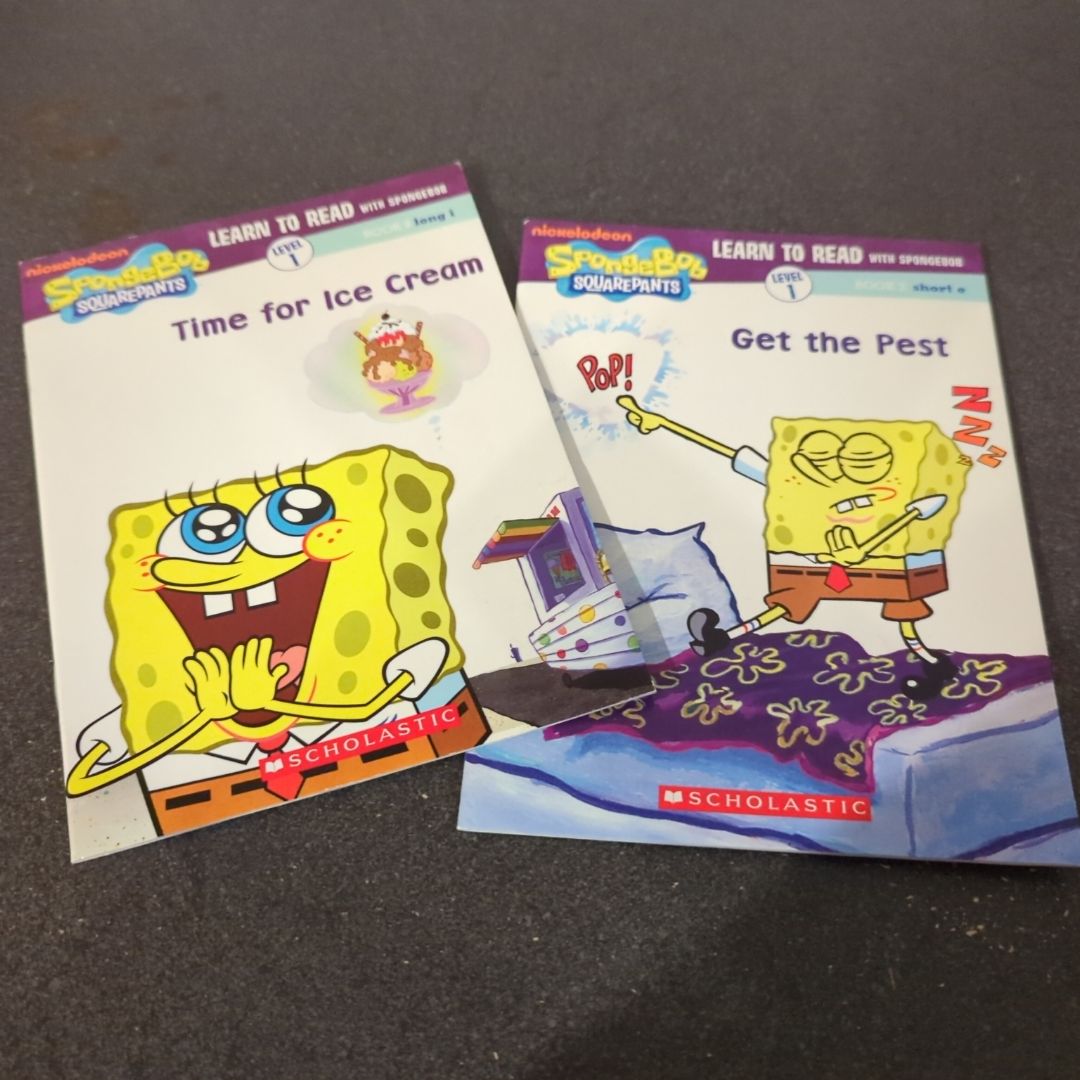 2 Book Bundle SpongeBob Learn to Read 