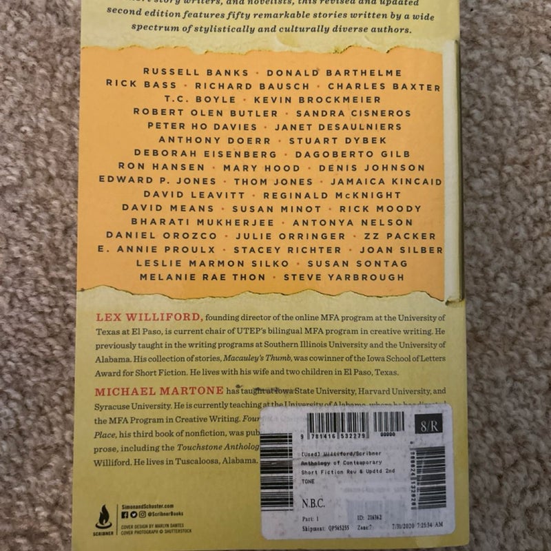 The Scribner Anthology of Contemporary Short Fiction