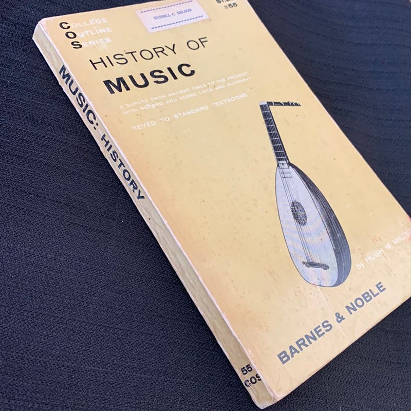 History of music antique 1957 