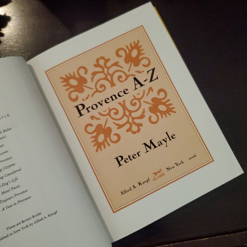 Provence A-Z (First Edition)