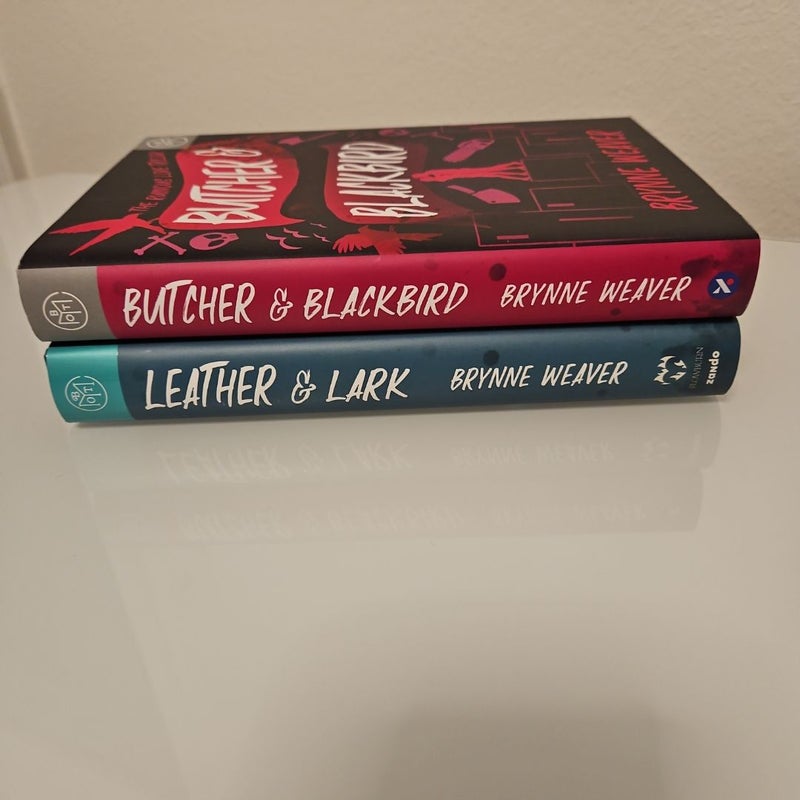 Two Books: Butcher & Blackbird and Leather & Lark - Hardcover BOTM 