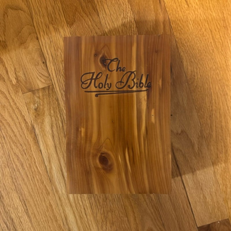 Bible in wooden box 