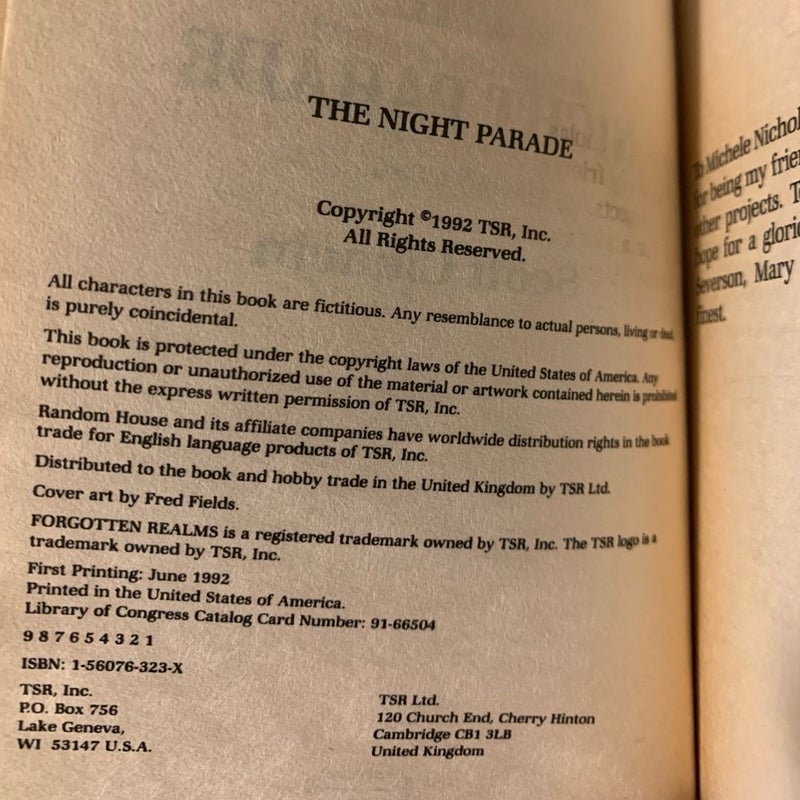 Vintage Forgotten Realms: Harpers Series 1-4: The Parched Sea, Elfshadow, Red Magic, Night Parade