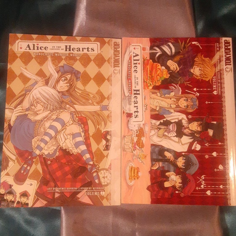 Alice in the Country of Hearts volumes 1,2,3,4, Tokyopop English Editions